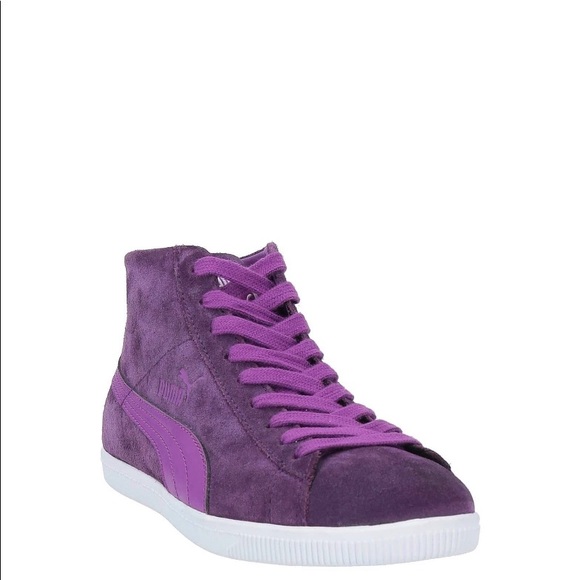 PUMA Hightop Purple Suede Sneakers Brand New in Box - Picture 2 of 4